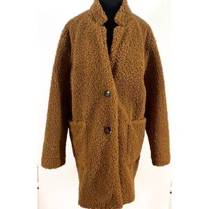 Banana Republic Teddy Car Coat Toasted size XL